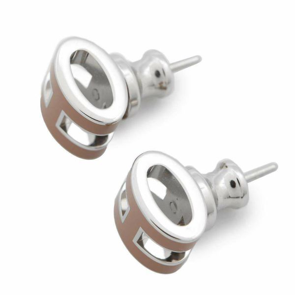 エルメス ピアス ポップアッシュ ニューゴールド/シルバー金具 H