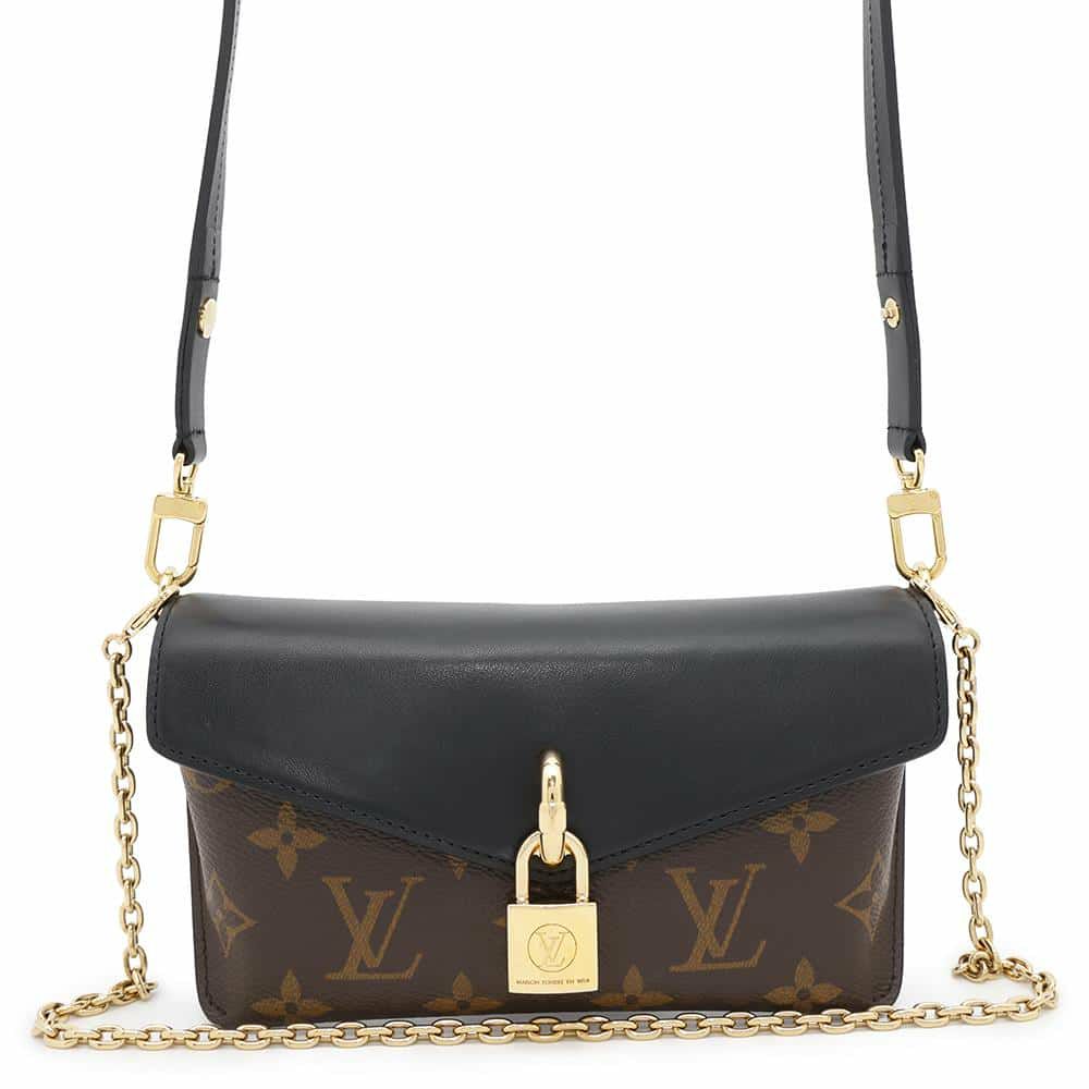 ルイヴィトン ショルダーバッグ モノグラム パドロック・オンストラップ M80559 LOUIS VUITTON 2way ブラック 黒
