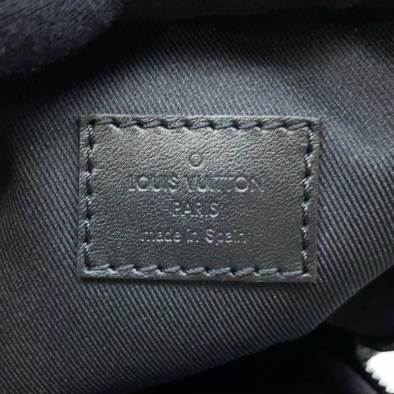 ルイヴィトン ショルダーバッグ モノグラム・シャドウ ダブル・フォンポーチ M81323 LOUIS VUITTON ブラック 黒