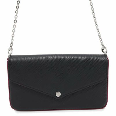 ルイヴィトン チェーンウォレット エピ ポシェット・フェリシー M64579 LOUIS VUITTON ヴィトン フェリーチェ 黒 ブラック 安心保証