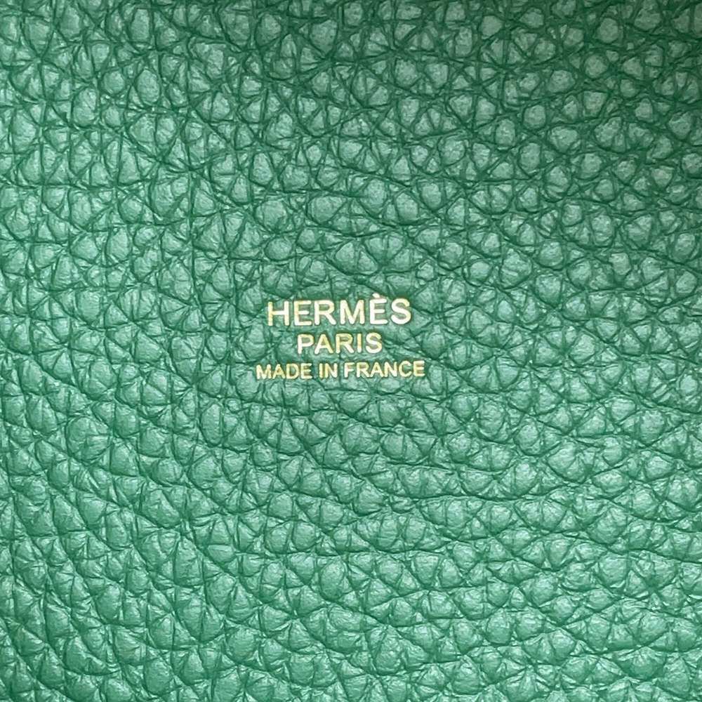 エルメス ハンドバッグ ピコタンロックPM ヴェールモワイヤン/ゴールド金具 トリヨンクレマンス W刻印 HERMES トートバッグ