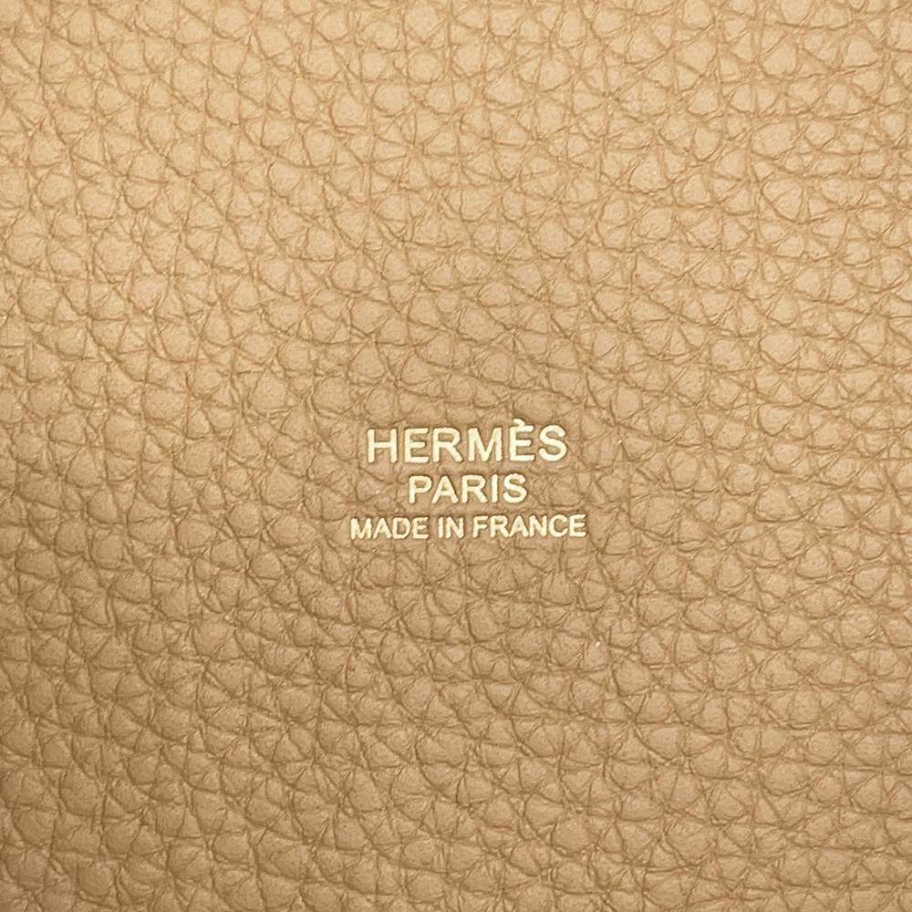 エルメス ハンドバッグ ピコタンロックPM ビスキュイ/ゴールド金具 トリヨンクレマンス W刻印