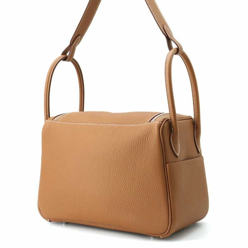 エルメス ハンドバッグ リンディ26 ゴールド/シルバー金具 トリヨンクレマンス K刻印 2wayショルダー
