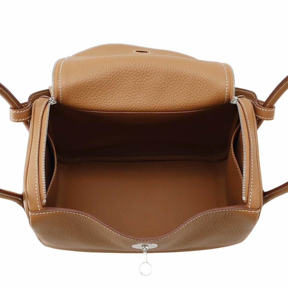 エルメス ハンドバッグ リンディ26 ゴールド/シルバー金具 トリヨンクレマンス K刻印 2wayショルダー