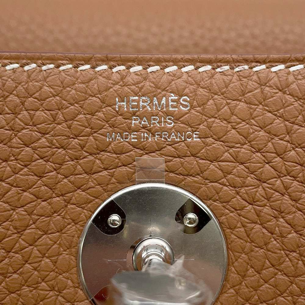 エルメス ハンドバッグ リンディ26 ゴールド/シルバー金具 トリヨンクレマンス K刻印 2wayショルダー