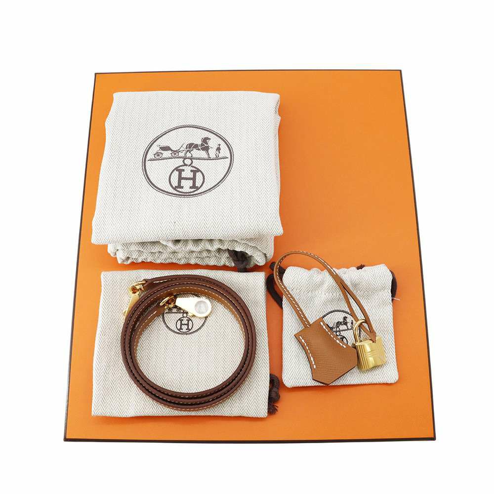 エルメス ハンドバッグ ケリー25 外縫い ゴールド/ゴールド金具 エプソン K刻印 2wayショルダー