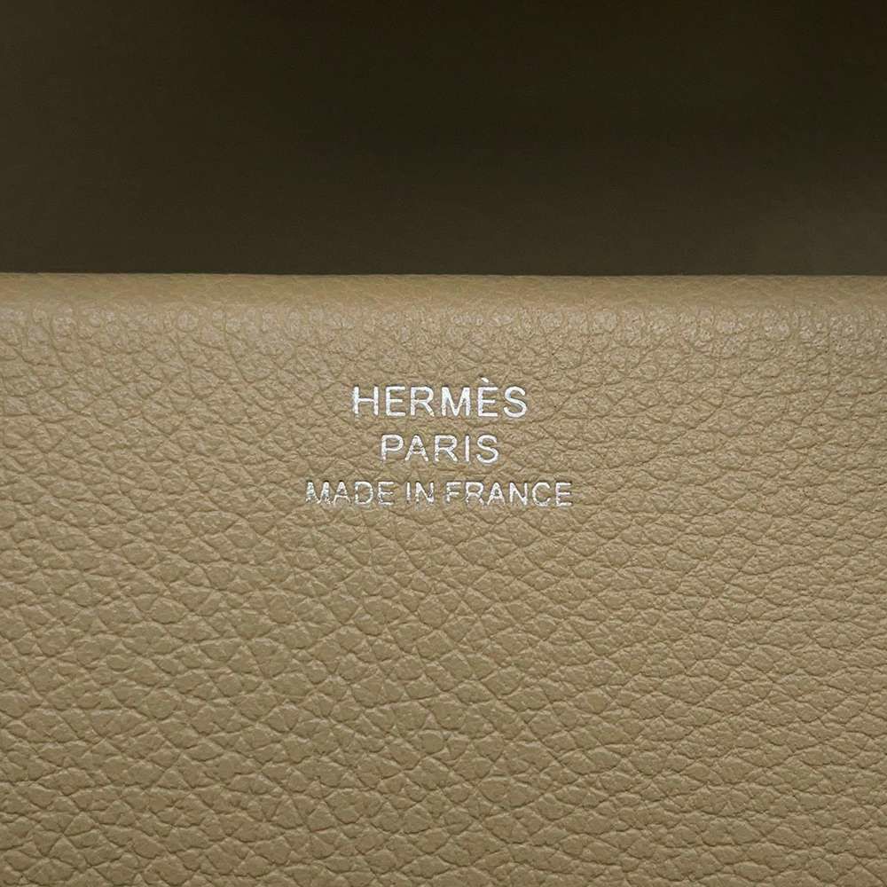 エルメス ハンドバッグ ニュードラッグII トレンチ/シルバー金具 エバーカラーK刻印