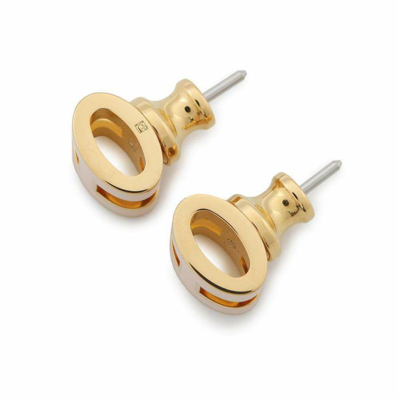 エルメス ピアス ミニ・ポップアッシュ ローズドラジェ/ゴールド金具 HERMES アクセサリー