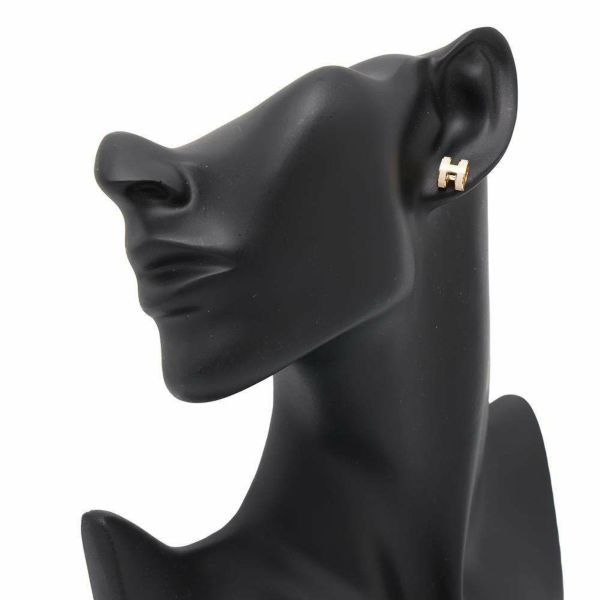 エルメス ピアス ミニ・ポップアッシュ ローズドラジェ/ゴールド金具 HERMES アクセサリー