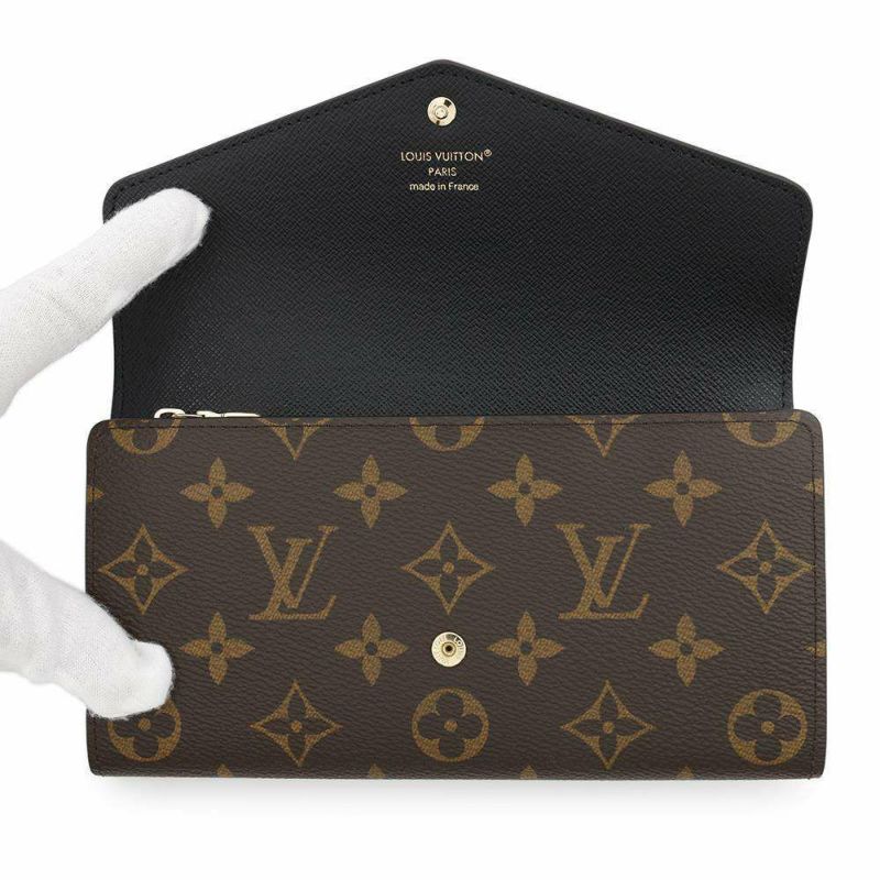 ルイヴィトン 長財布 モノグラム・ジャイアント モノグラム・リバース ポルトフォイユ・サラ M80726 ブラック 黒