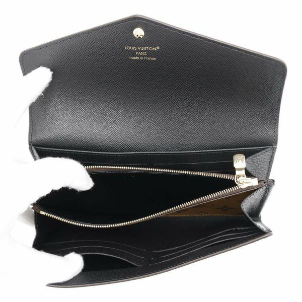 ルイヴィトン 長財布 モノグラム・ジャイアント モノグラム・リバース ポルトフォイユ・サラ M80726 ブラック 黒