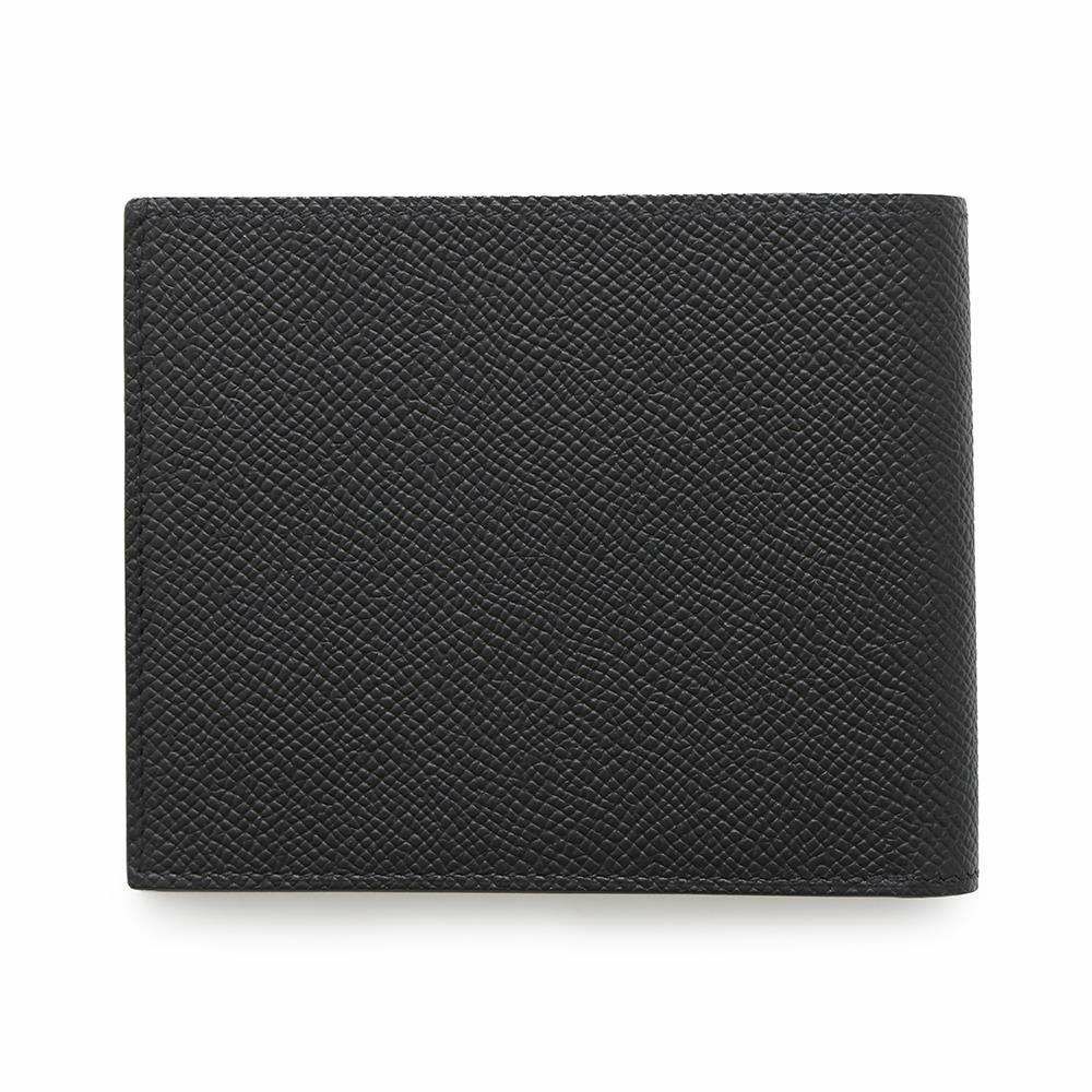 エルメス 二つ折り財布 シチズンツイル コンパクト ブラック エプソン B刻印 HERMES 財布 メンズ 黒