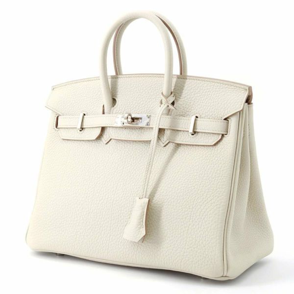 エルメス バーキン25 ベトン/シルバー金具 トゴ U刻印 HERMES Birkin ハンドバッグ