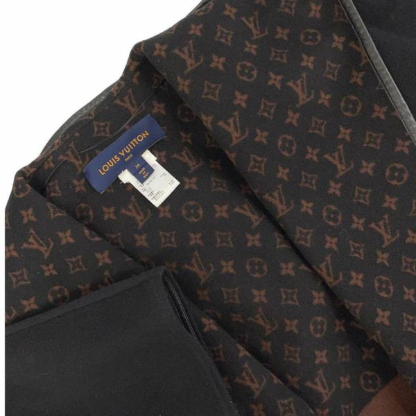 ルイヴィトン コート フーデッド ラップケープコート ポンチョ レディースサイズ36 1A83TK LOUIS VUITTON アウター 黒 安心保証  | 中古・新品ブランド販売ギャラリーレア公式通販