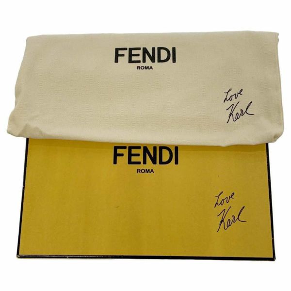 フェンディ チェーンウォレット カールラガーフェルト  8M0346 FENDI 財布 黒