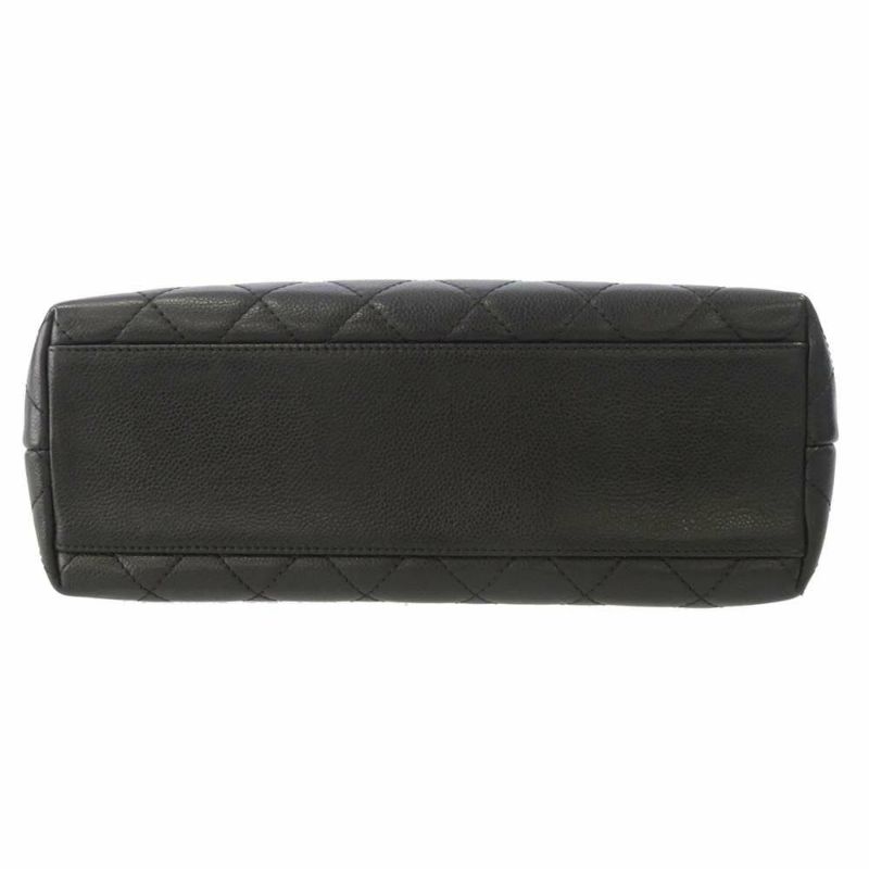 シャネル ハンドバッグ マトラッセ ココマーク キャビアスキン A12397 CHANEL バッグ 黒