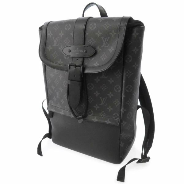 ルイヴィトン リュック モノグラム・エクリプス ソミュール M45913 LOUIS VUITTON メンズ 黒