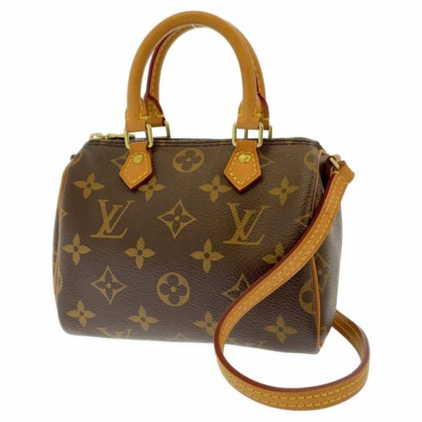 ルイヴィトン ハンドバッグ モノグラム ナノ・スピーディ M61252 LOUIS VUITTON 2WAYショルダーバッグ ミニバッグ