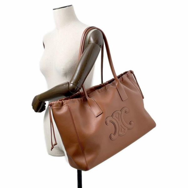 セリーヌ トートバッグ カバ ドローストリング キュイル トリオンフ レザー 199973DU3.04LU CELINE ショルダーバッグ