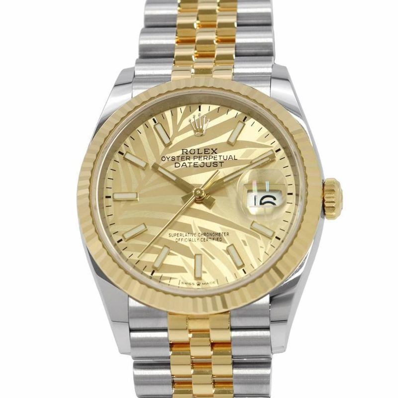 ロレックス デイトジャスト36 126233 ROLEX 腕時計 ゴールデンパームモチーフ文字盤