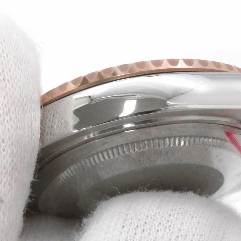 ロレックス ヨットマスター37 SS/K18PG エバーローズゴールド 268621 ROLEX 腕時計 黒文字盤