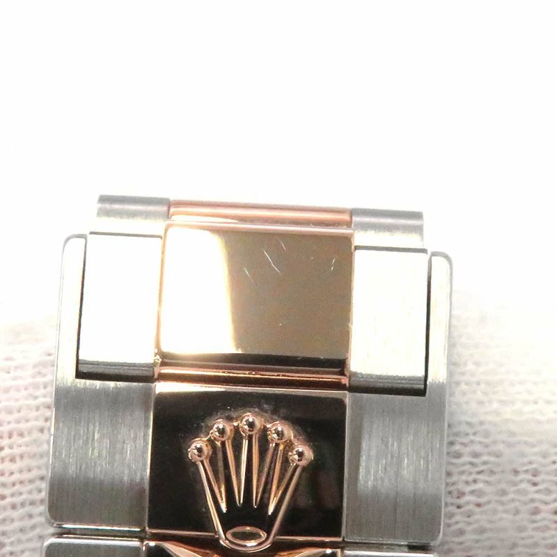 ロレックス ヨットマスター37 SS/K18PG エバーローズゴールド 268621 ROLEX 腕時計 黒文字盤