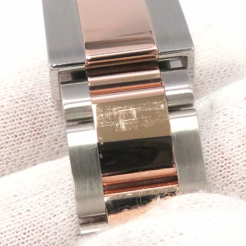 ロレックス ヨットマスター37 SS/K18PG エバーローズゴールド 268621 ROLEX 腕時計 黒文字盤