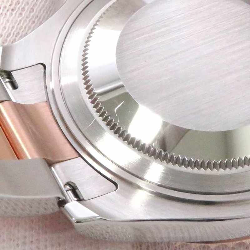 ロレックス ヨットマスター37 SS/K18PG エバーローズゴールド 268621 ROLEX 腕時計 黒文字盤