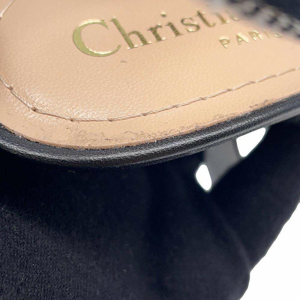 クリスチャン・ディオール パンプス J'ADIOR スリング バック 千鳥格子 レディースサイズ35  Christian Dior 白 黒