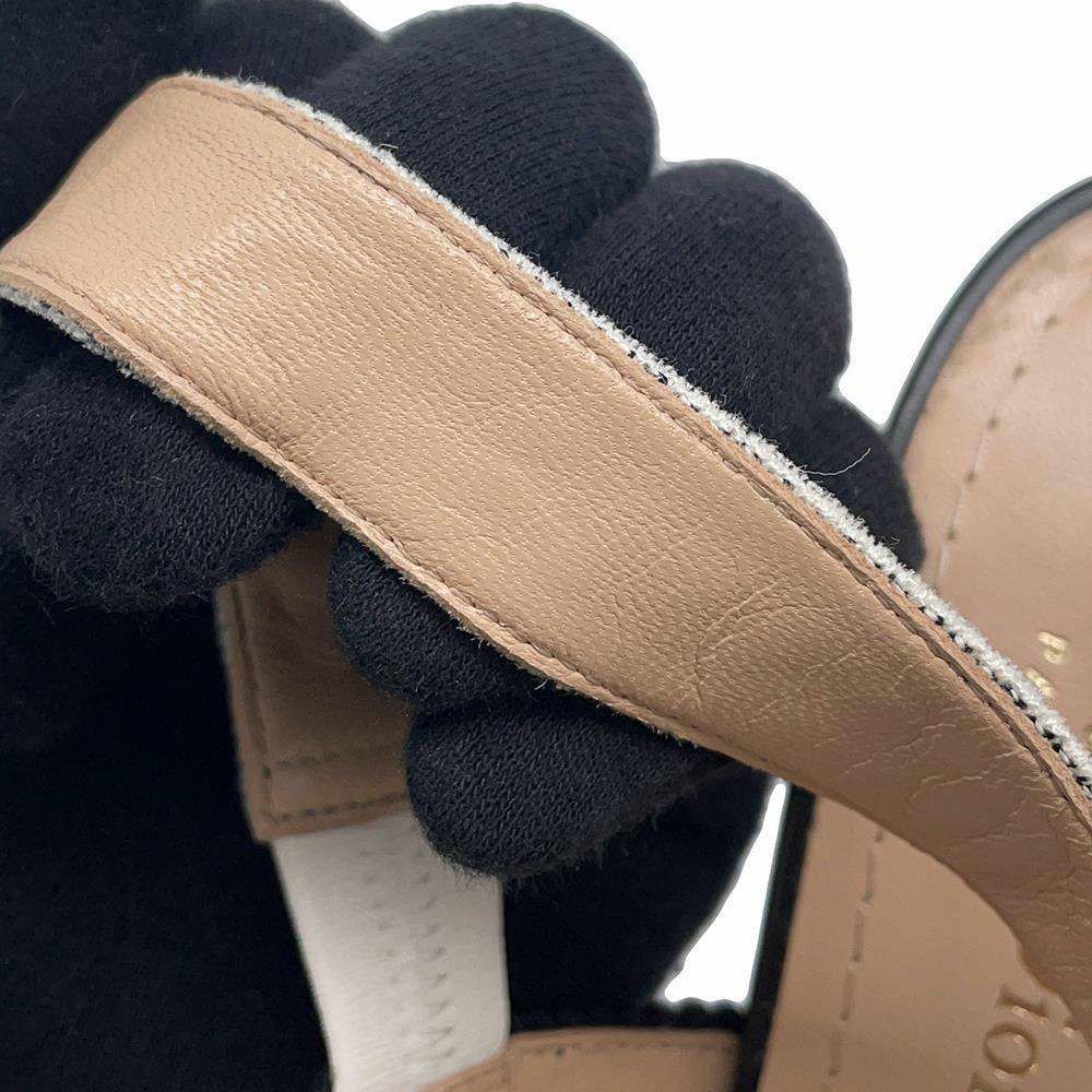 クリスチャン・ディオール パンプス J'ADIOR スリング バック 千鳥格子 レディースサイズ35  Christian Dior 白 黒