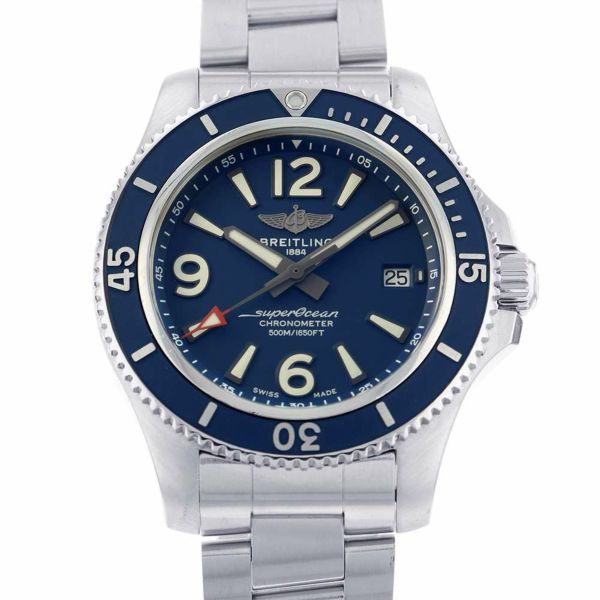 ブライトリング スーパーオーシャン A17366D81C1A1/A17366 BREITLING 腕時計 ブルー文字盤 安心保証 |  中古・新品ブランド販売ギャラリーレア公式通販