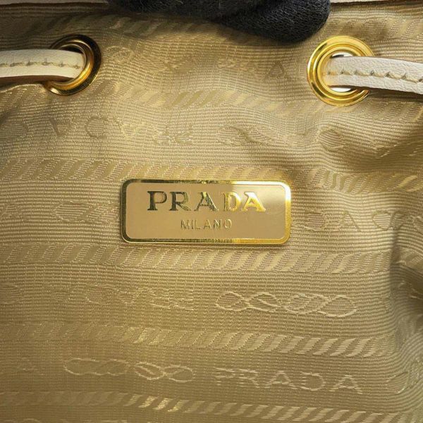 プラダ ハンドバッグ デュエット 巾着 ナイロン レザー 1BH038 PRADA ポシェット 2way アウトレット品