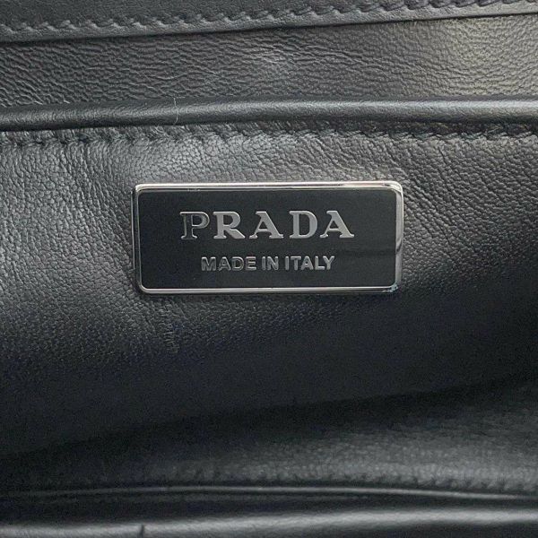 プラダ ハンドバッグ ロゴ カーフレザー 1BA036 PRADA BAG 黒 アウトレット品