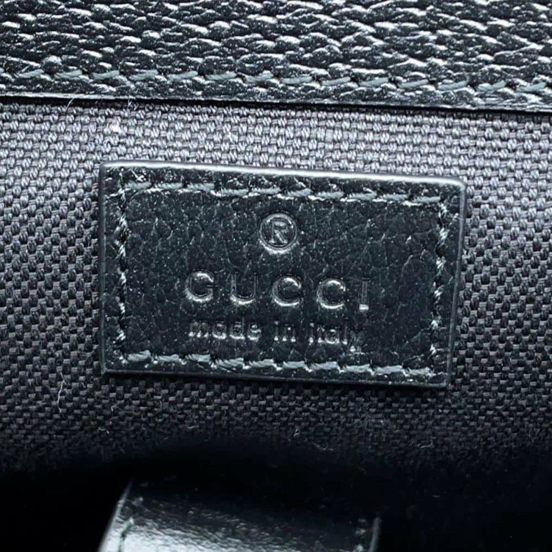 グッチ リュック ジャンボGG キャンバス レザー 678829 GUCCI メンズ バッグ バックパック リュックサック 黒