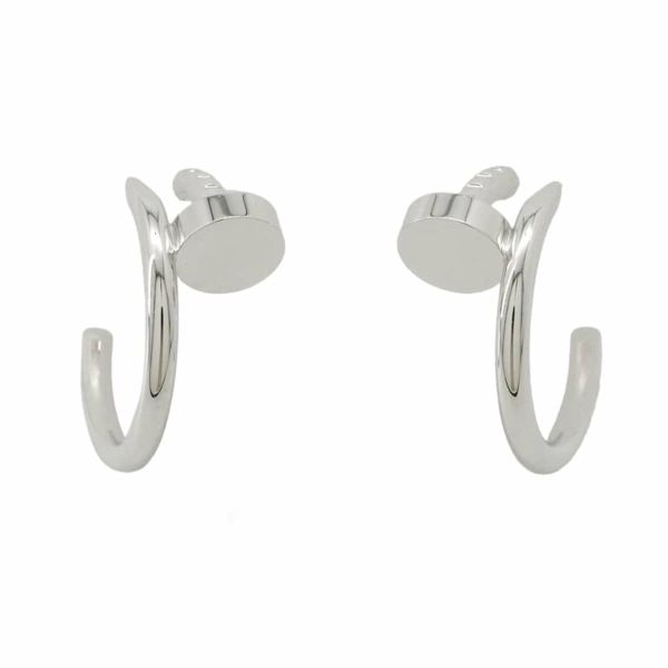 カルティエ ピアス ジュスト アン クル フープ イヤリング スモール K18WGホワイトゴールド B8301236 Cartier フープピアス