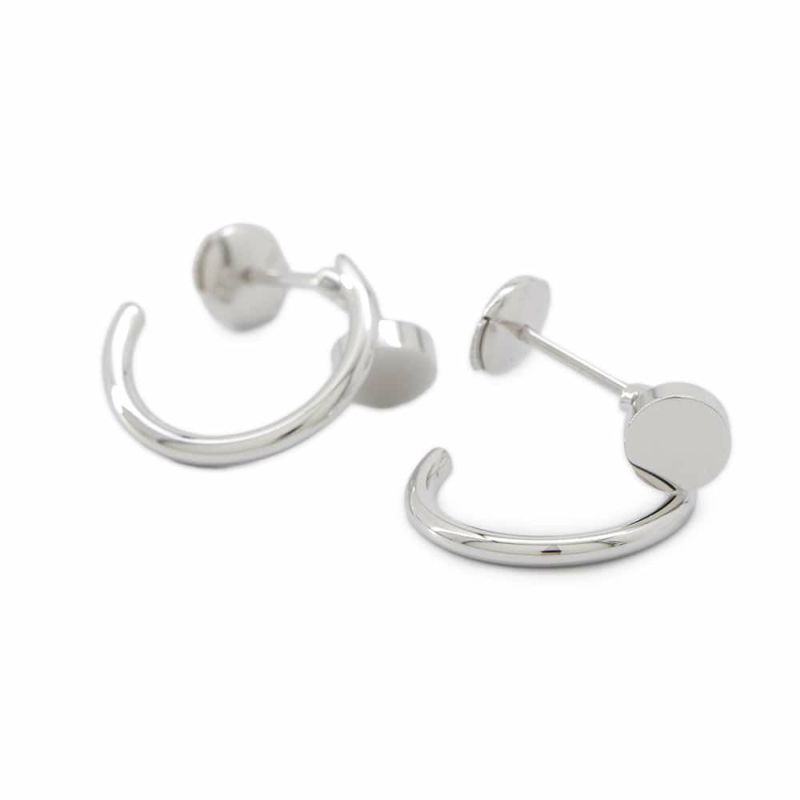 カルティエ ピアス ジュスト アン クル フープ イヤリング スモール K18WGホワイトゴールド B8301236 Cartier フープピアス
