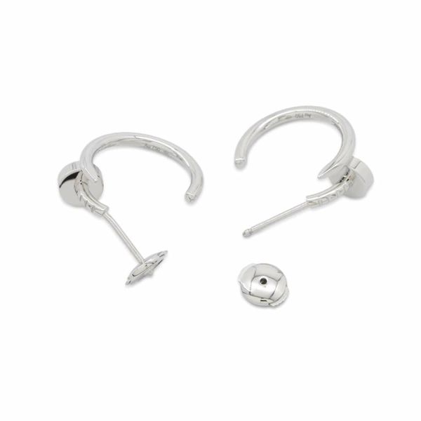 カルティエ ピアス ジュスト アン クル フープ イヤリング スモール K18WGホワイトゴールド B8301236 Cartier フープピアス