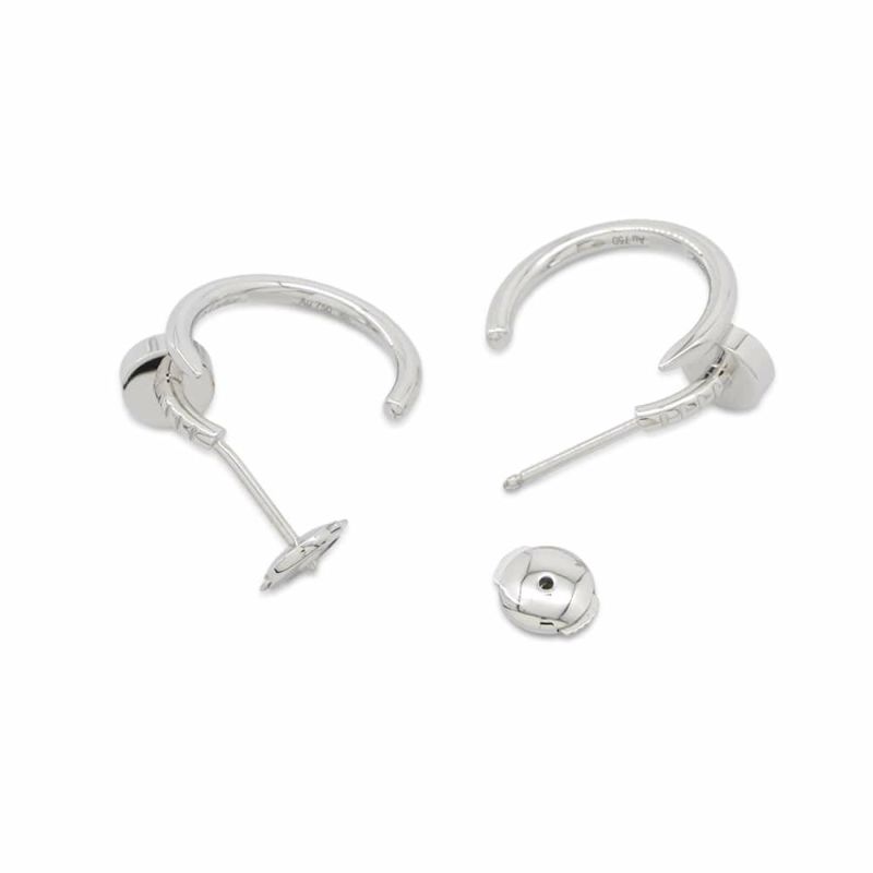 カルティエ ピアス ジュスト アン クル フープ イヤリング スモール K18WGホワイトゴールド B8301236 Cartier フープピアス