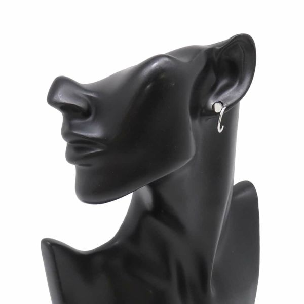 カルティエ ピアス ジュスト アン クル フープ イヤリング スモール K18WGホワイトゴールド B8301236 Cartier フープピアス