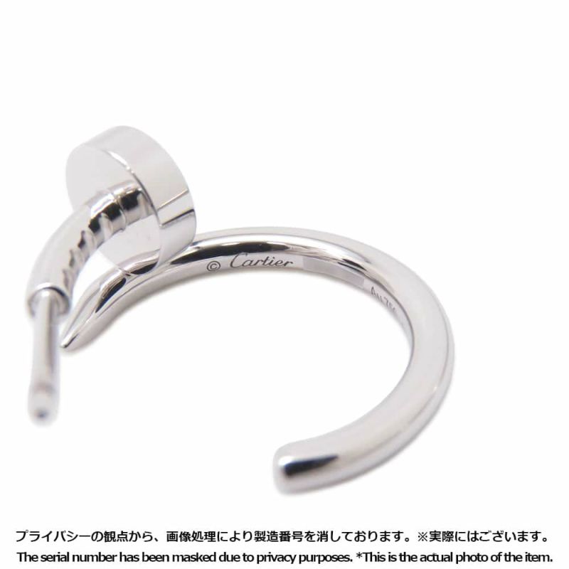 カルティエ ピアス ジュスト アン クル フープ イヤリング スモール K18WGホワイトゴールド B8301236 Cartier フープピアス