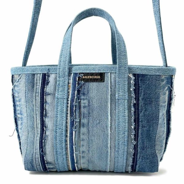 バレンシアガ ハンドバッグ バルベス スモール デニム 671404 BALENCIAGA 2wayショルダーバッグ