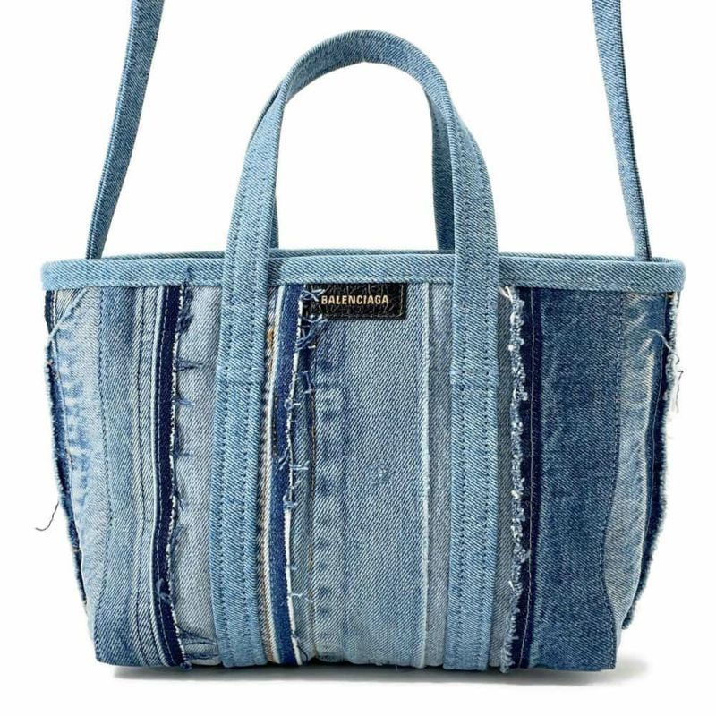 バレンシアガ ハンドバッグ バルベス スモール デニム 671404 BALENCIAGA 2wayショルダーバッグ