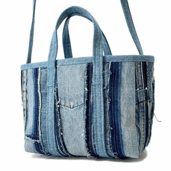 バレンシアガ ハンドバッグ バルベス スモール デニム 671404 BALENCIAGA 2wayショルダーバッグ