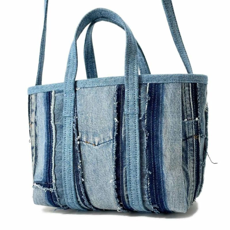 バレンシアガ ハンドバッグ バルベス スモール デニム 671404 BALENCIAGA 2wayショルダーバッグ