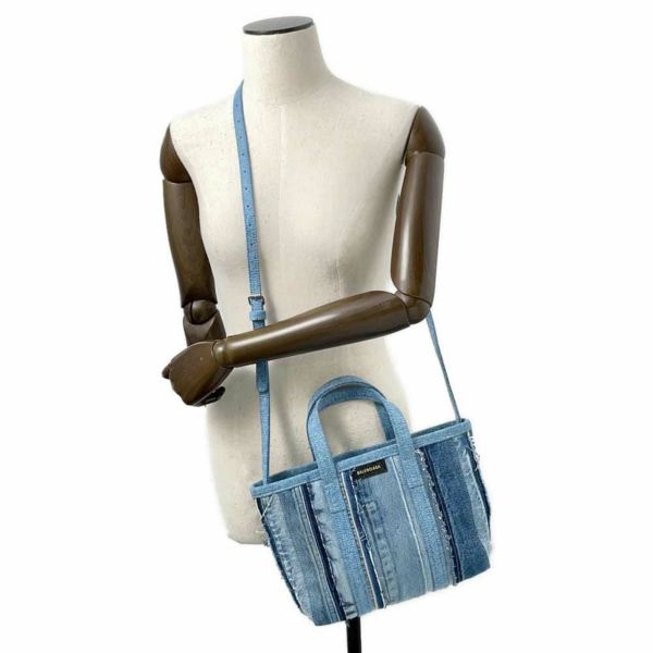バレンシアガ ハンドバッグ バルベス スモール デニム 671404 BALENCIAGA 2wayショルダーバッグ