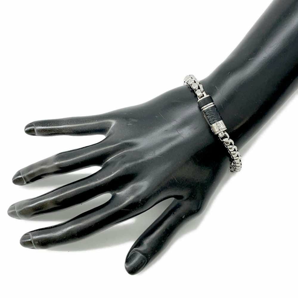 ルイヴィトン ブレスレット モノグラム エクリプス ブラスレ・チェーン サイズL M63107 LOUIS VUITTON アクセサリー