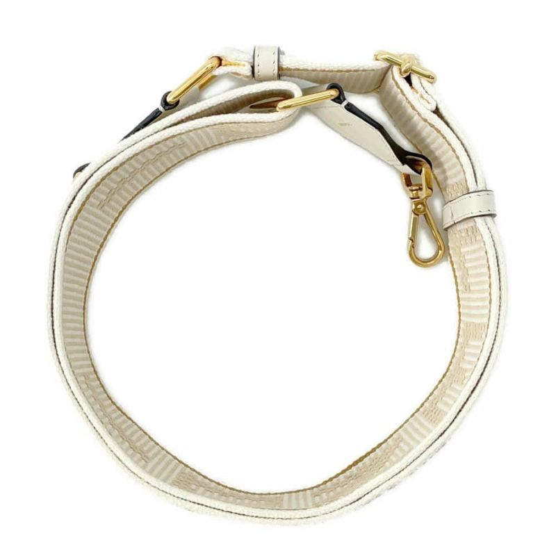 フェンディ ショルダーストラップ ストラップユー キャンバス 8AV134 FENDI 白