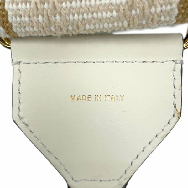 フェンディ ショルダーストラップ ストラップユー キャンバス 8AV134 FENDI 白