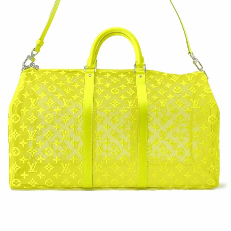 ルイヴィトン ボストンバッグ モノグラム・シースルー キーポル・バンドリエール50 M55380 2wayショルダーバッグ 旅行用