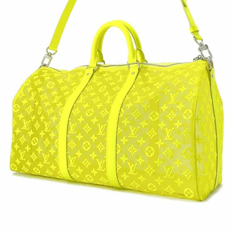 ルイヴィトン ボストンバッグ モノグラム・シースルー キーポル・バンドリエール50 M55380 2wayショルダーバッグ 旅行用